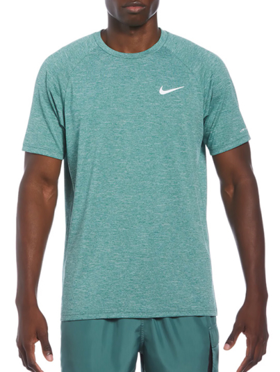 Nike-Men's-Heathered-Short-Sleeve-Hydroguard-Swim-Shirt-front-nessa589-302