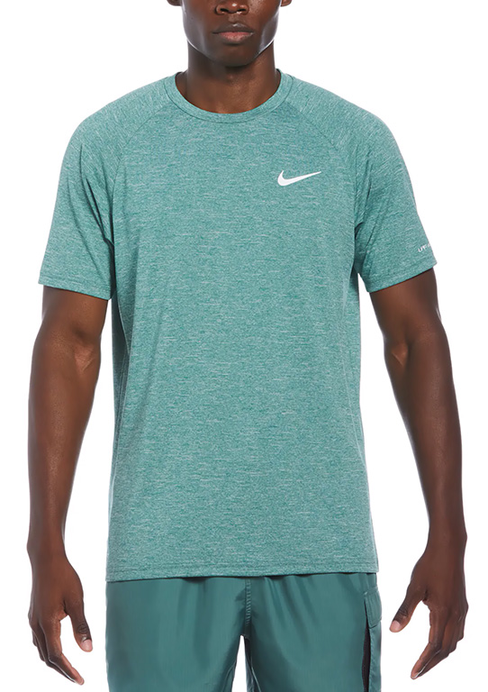Nike-Men’s-Heathered-Short-Sleeve-Hydroguard-Swim-Shirt-front-nessa589-302